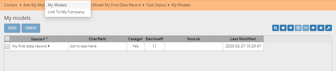 List view for your model